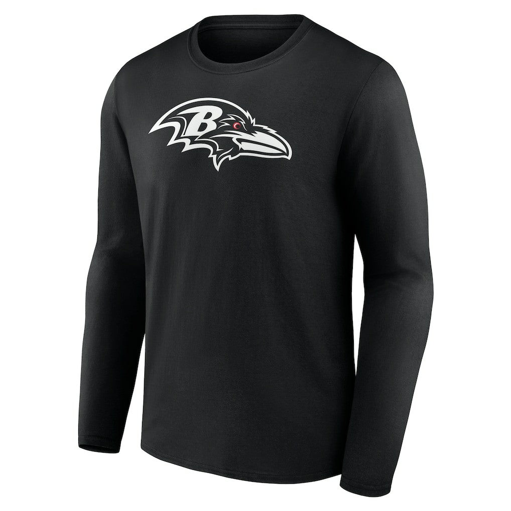 Baltimore Ravens  Personalized Name & Number Monochrome Long Sleeve T-Shirt