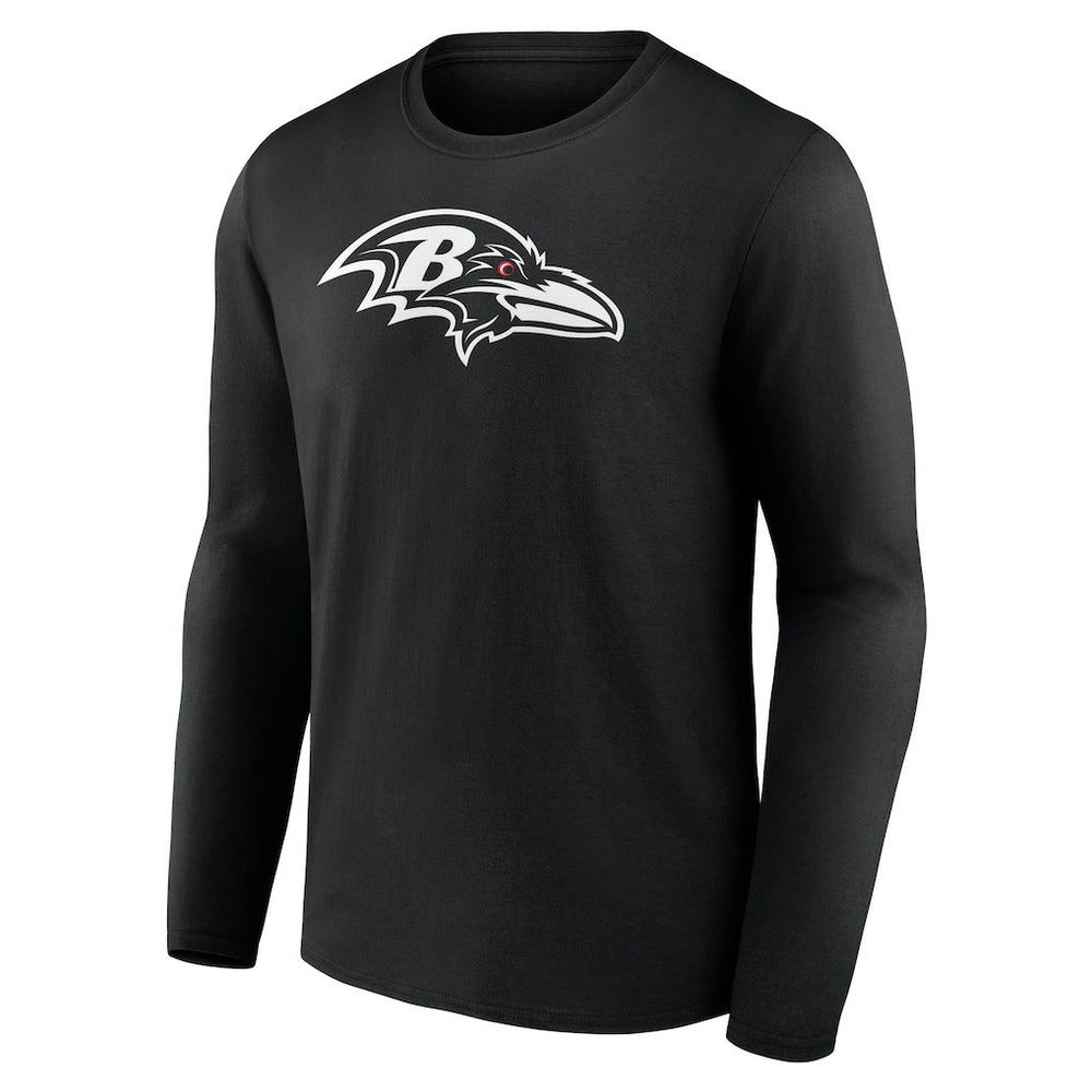 Baltimore Ravens  Personalized Name & Number Monochrome Long Sleeve T-Shirt