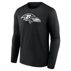 Baltimore Ravens  Personalized Name & Number Monochrome Long Sleeve T-Shirt