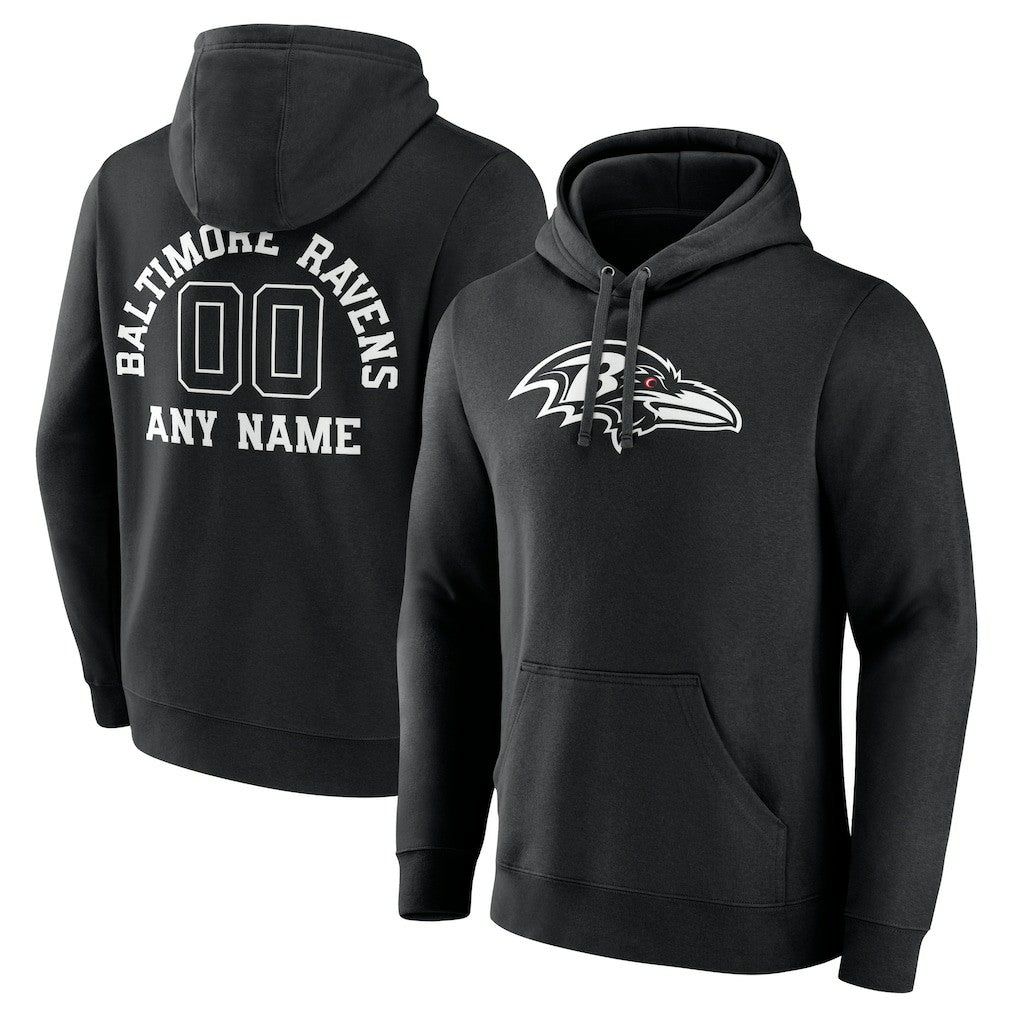 Baltimore Ravens  Personalized Name & Number Pullover Hoodie