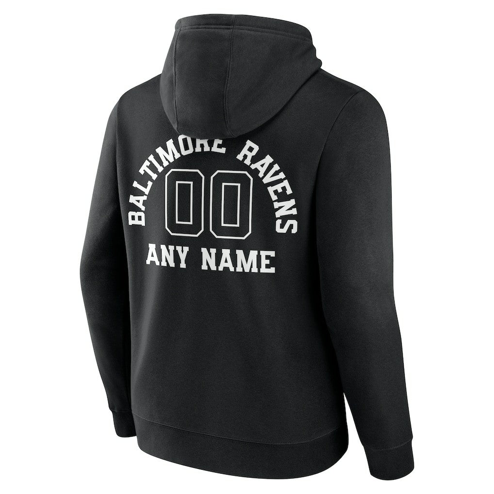 Baltimore Ravens  Personalized Name & Number Pullover Hoodie