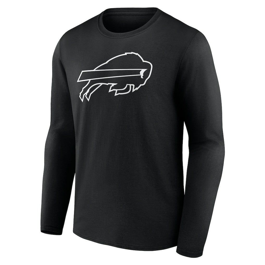 Buffalo Bills  Personalized Name & Number Monochrome Long Sleeve T-Shirt
