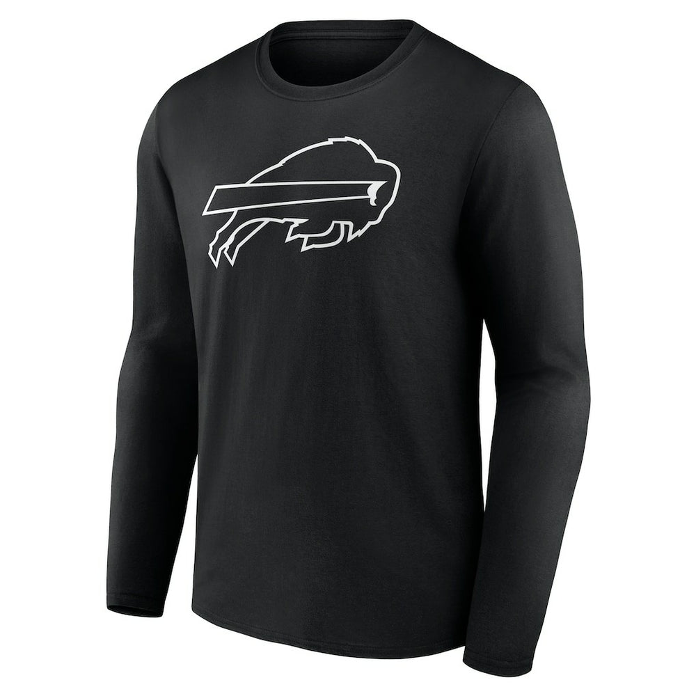 Buffalo Bills  Personalized Name & Number Monochrome Long Sleeve T-Shirt