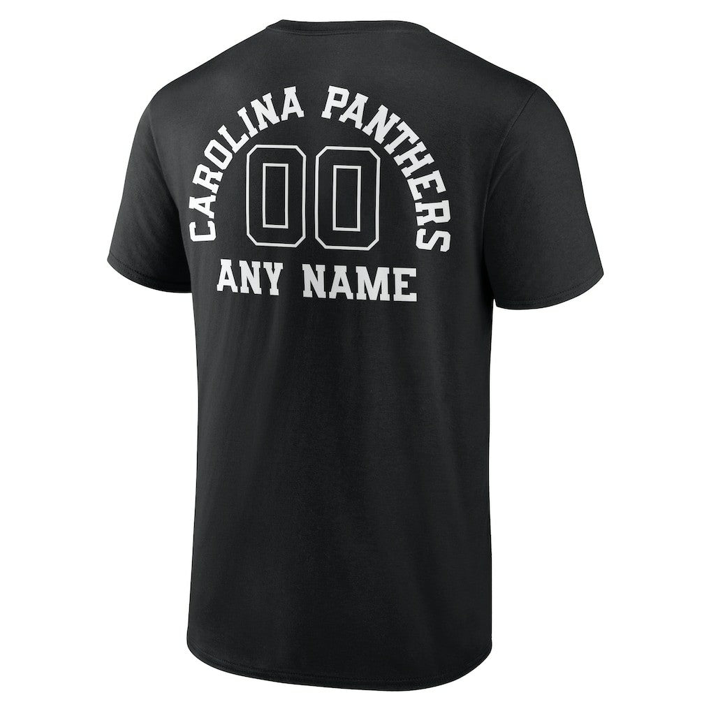 Carolina Panthers  Personalized Name & Number Monochrome T-Shirt