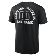 Carolina Panthers  Personalized Name & Number Monochrome T-Shirt