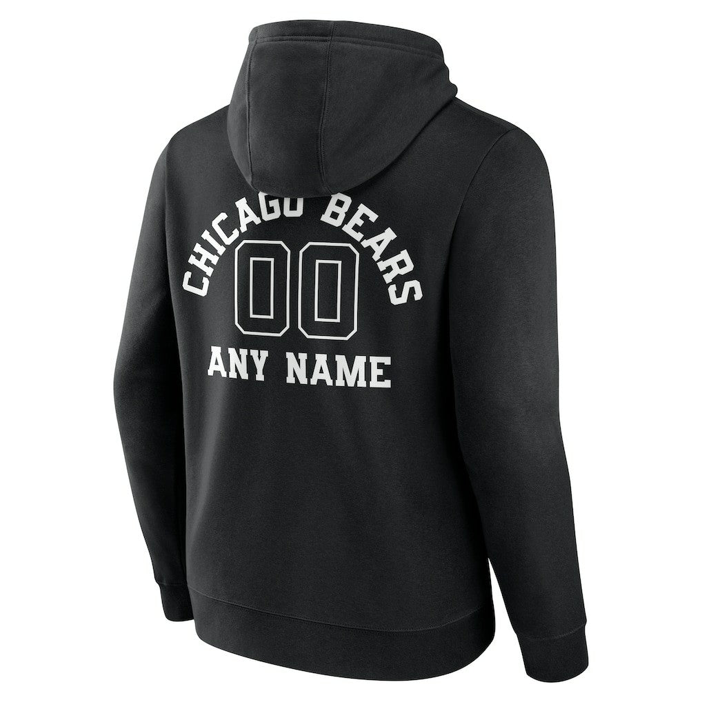 Chicago Bears  Personalized Name & Number Pullover Hoodie
