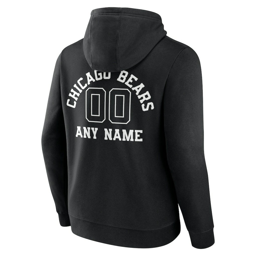 Chicago Bears  Personalized Name & Number Pullover Hoodie