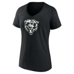 Chicago Bears  Women's Personalized Name & Number Monochrome V-Neck T-Shirt
