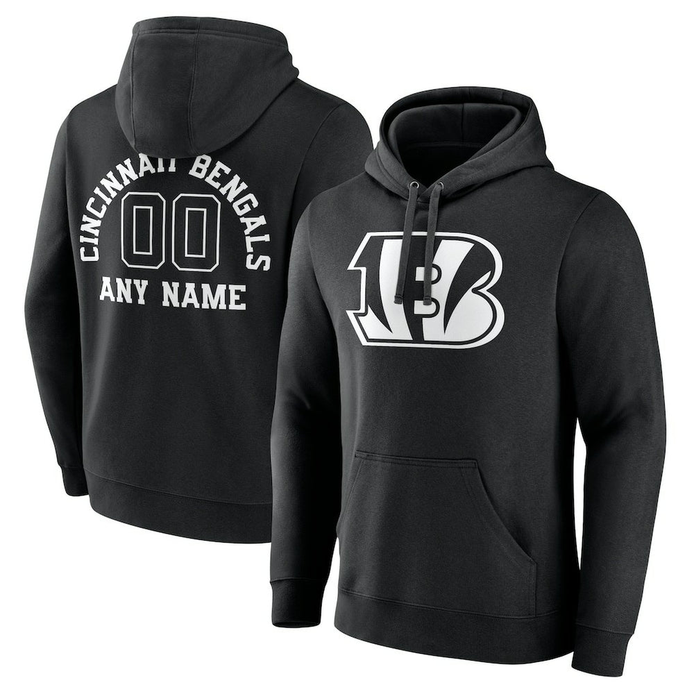 Cincinnati Bengals  Personalized Name & Number Pullover Hoodie