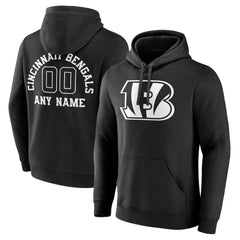 Cincinnati Bengals  Personalized Name & Number Pullover Hoodie