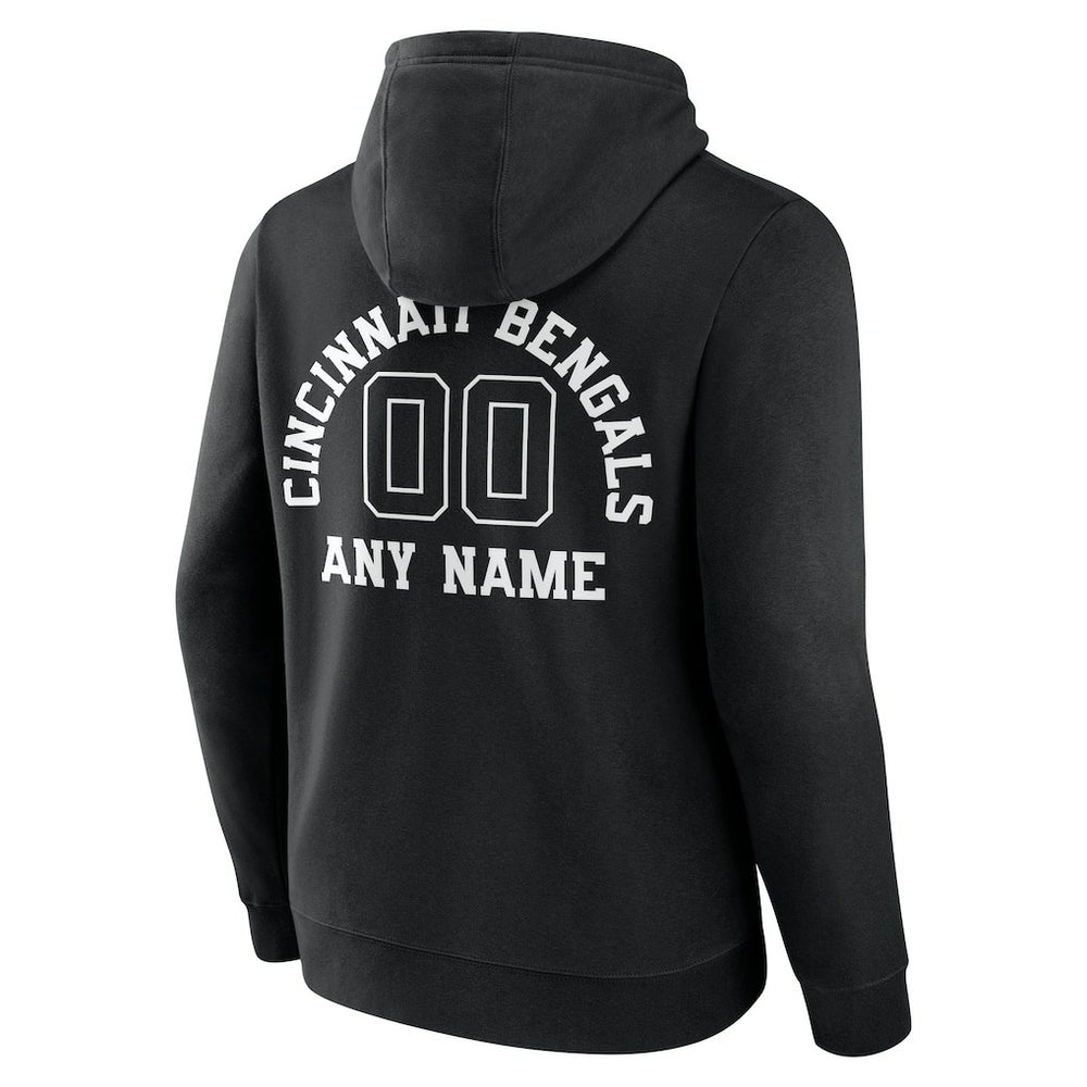 Cincinnati Bengals  Personalized Name & Number Pullover Hoodie
