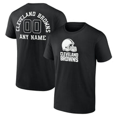 Cleveland Browns  Personalized Name & Number Monochrome T-Shirt