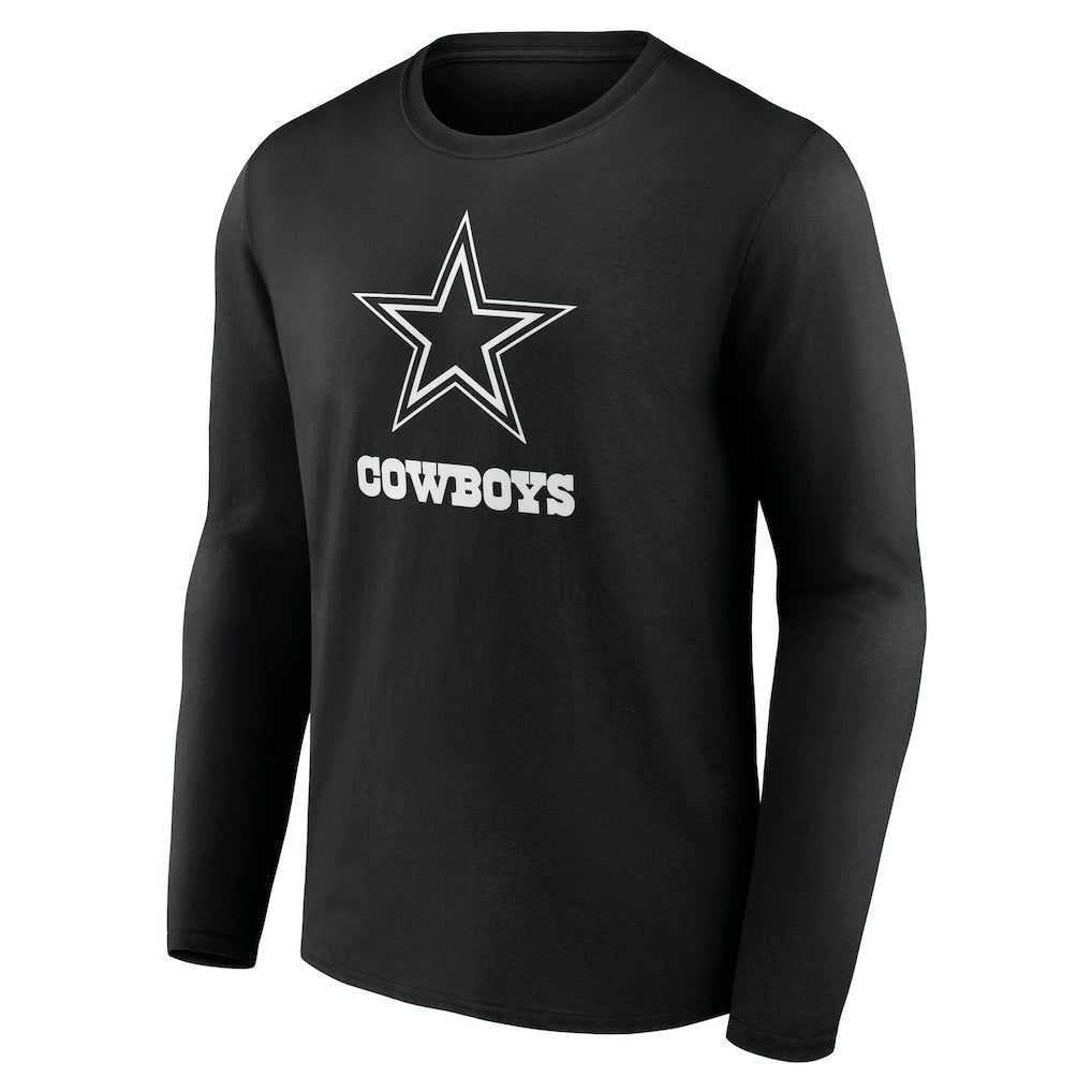 Dallas Cowboys  Personalized Name & Number Monochrome Long Sleeve T-Shirt