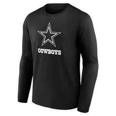 Dallas Cowboys  Personalized Name & Number Monochrome Long Sleeve T-Shirt