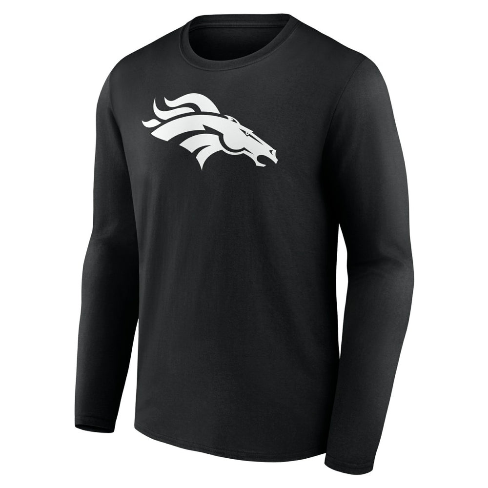 Denver Broncos  Personalized Name & Number Monochrome Long Sleeve T-Shirt