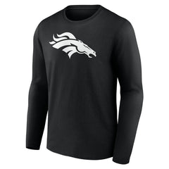 Denver Broncos  Personalized Name & Number Monochrome Long Sleeve T-Shirt