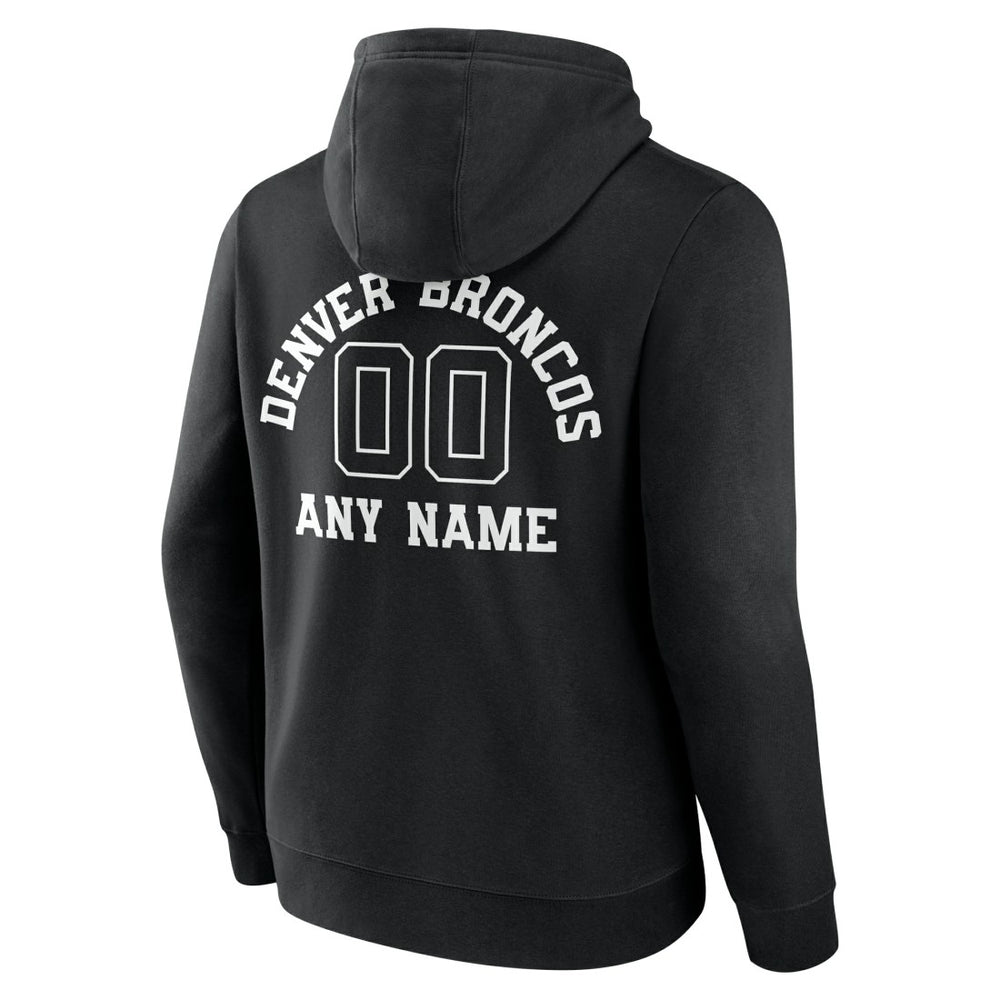 Denver Broncos  Personalized Name & Number Pullover Hoodie