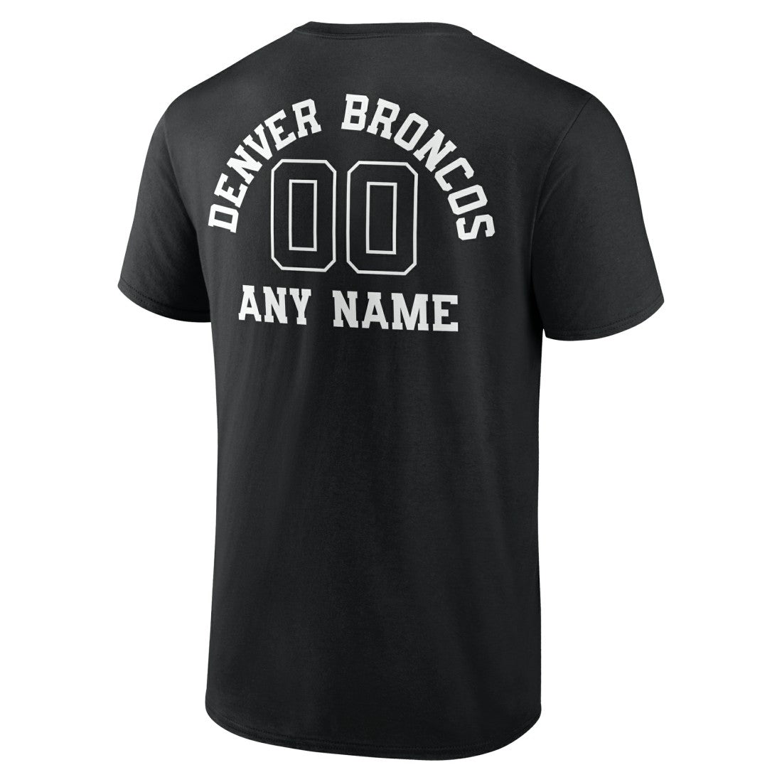 Denver Broncos  Personalized Name & Number Monochrome T-Shirt