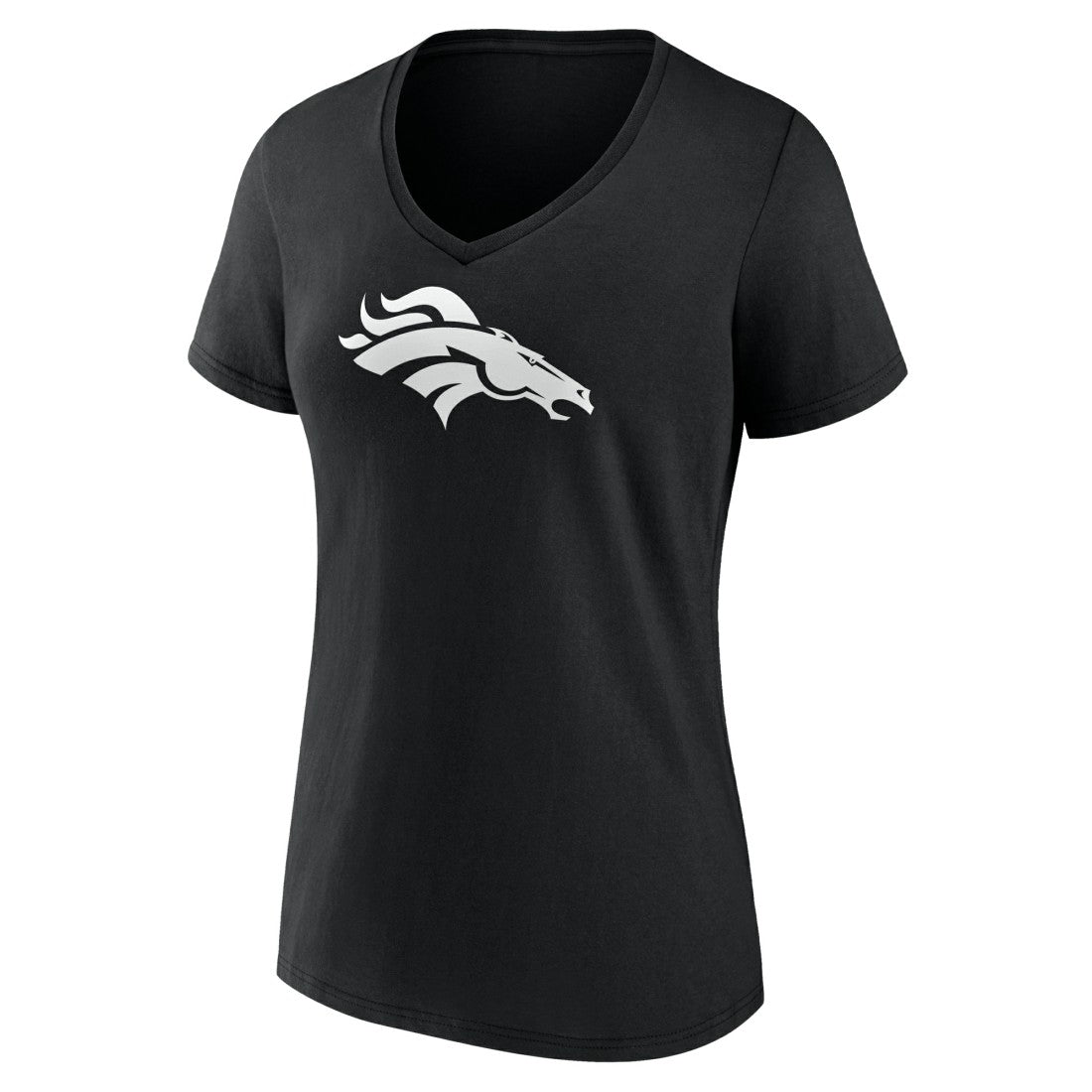 Denver Broncos  Women's Personalized Name & Number Monochrome V-Neck T-Shirt