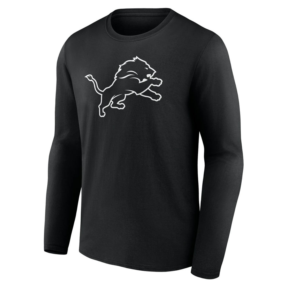 Detroit Lions  Personalized Name & Number Monochrome Long Sleeve T-Shirt