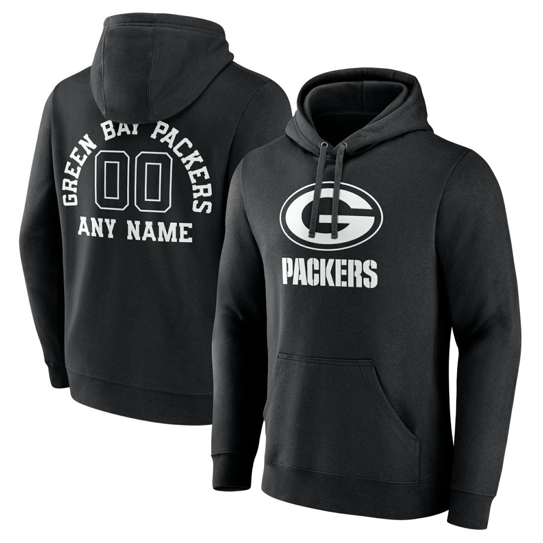 Green Bay Packers  Personalized Name & Number Pullover Hoodie