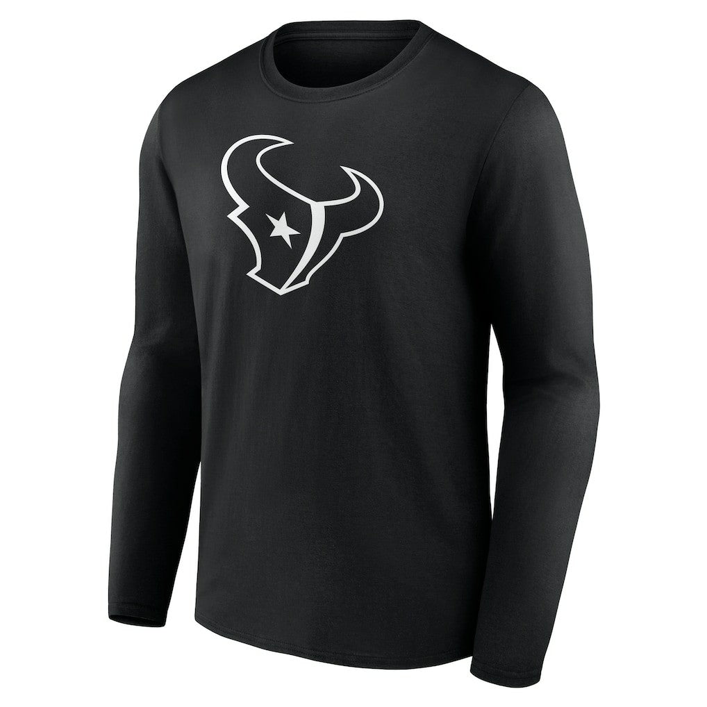 Houston Texans  Personalized Name & Number Monochrome Long Sleeve T-Shirt