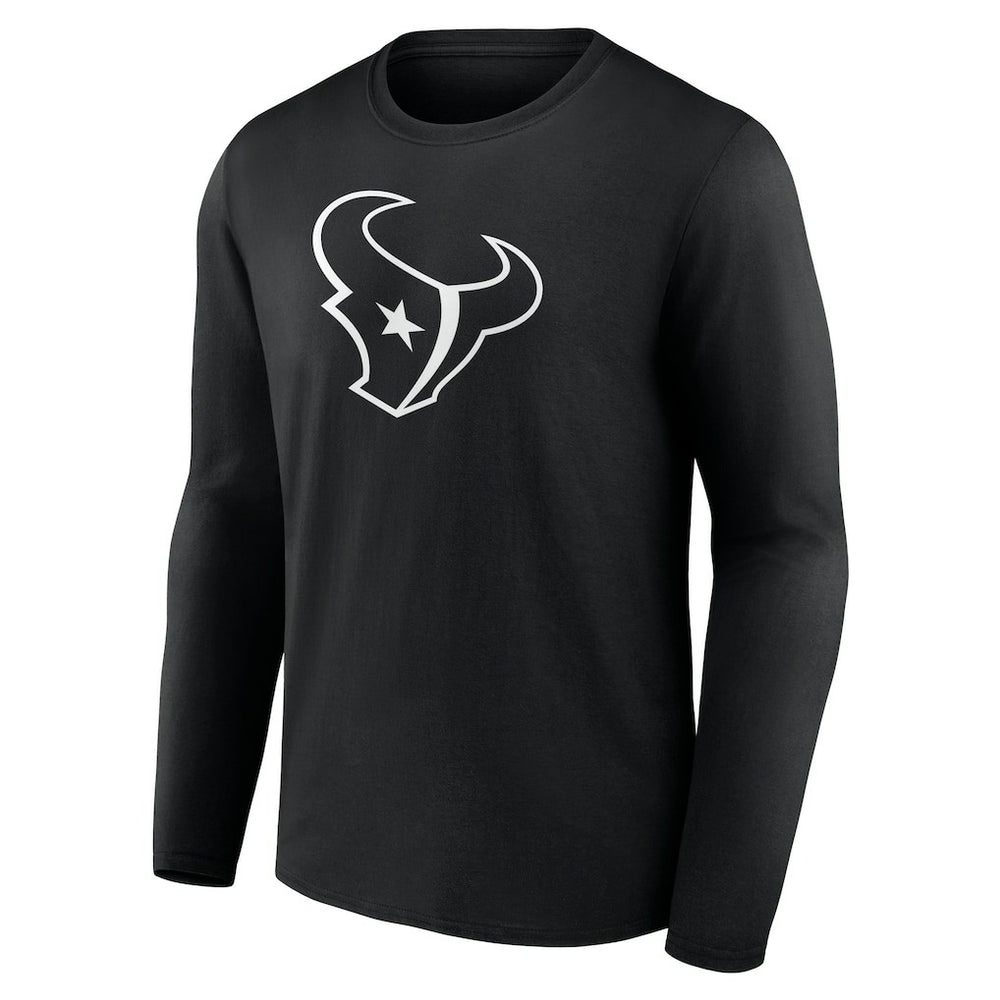 Houston Texans  Personalized Name & Number Monochrome Long Sleeve T-Shirt