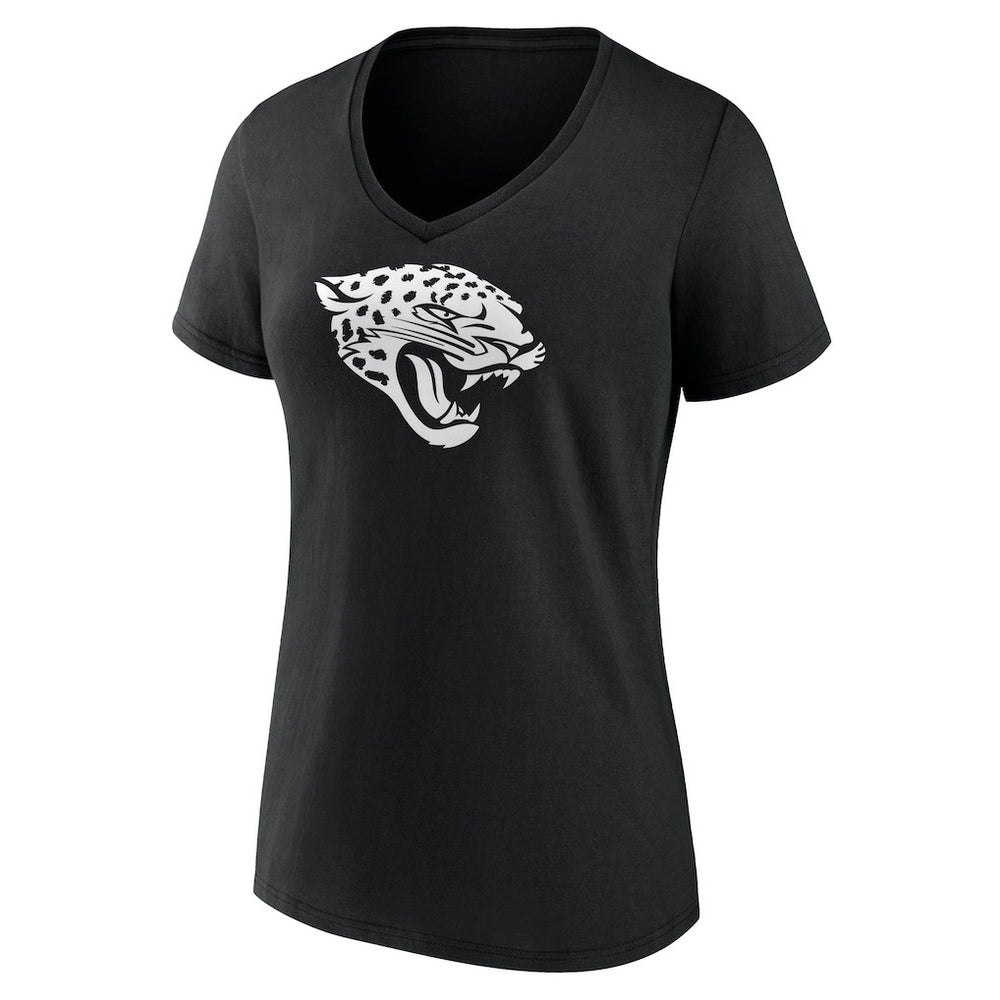 Jacksonville Jaguars  Women's Personalized Name & Number Monochrome V-Neck T-Shirt