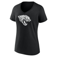 Jacksonville Jaguars  Women's Personalized Name & Number Monochrome V-Neck T-Shirt