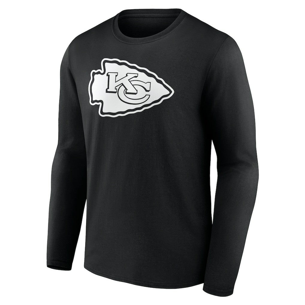 Kansas City Chiefs  Personalized Name & Number Monochrome Long Sleeve T-Shirt