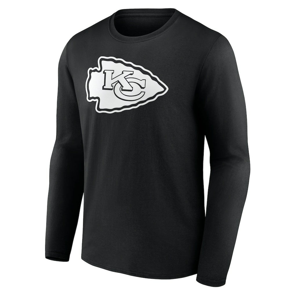 Kansas City Chiefs  Personalized Name & Number Monochrome Long Sleeve T-Shirt