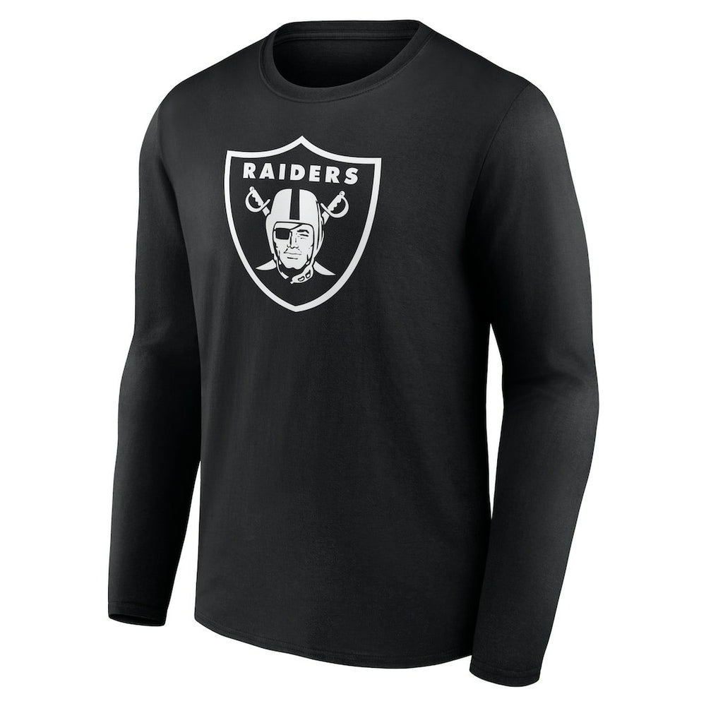 Las Vegas Raiders  Personalized Name & Number Monochrome Long Sleeve T-Shirt