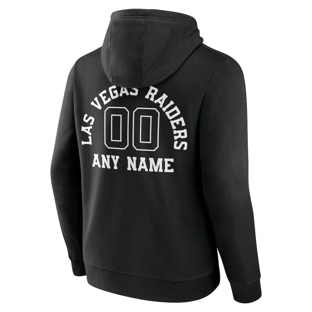 Las Vegas Raiders  Personalized Name & Number Pullover Hoodie