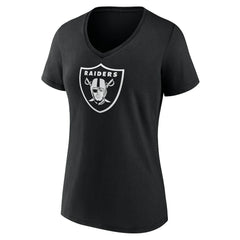 Las Vegas Raiders  Women's Personalized Name & Number Monochrome V-Neck T-Shirt