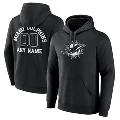 Miami Dolphins  Personalized Name & Number Pullover Hoodie