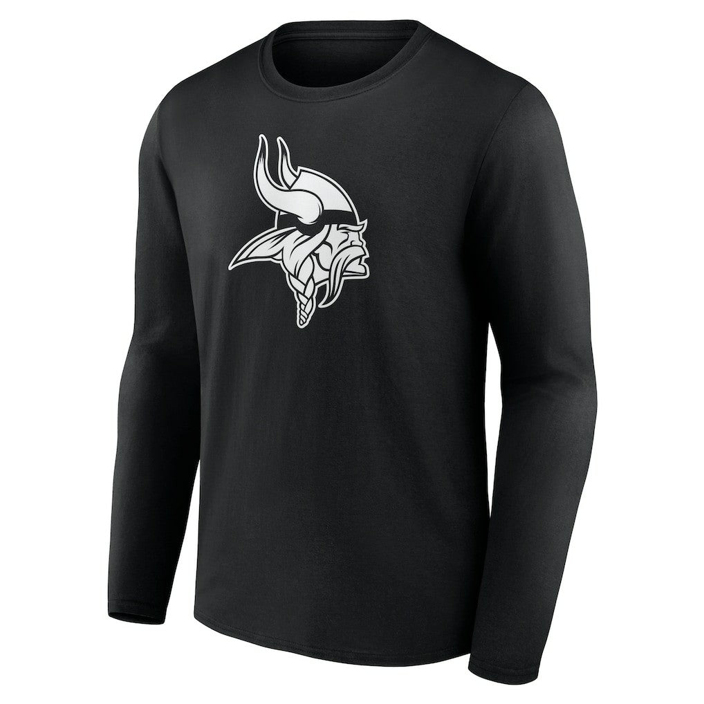 Minnesota Vikings  Personalized Name & Number Monochrome Long Sleeve T-Shirt