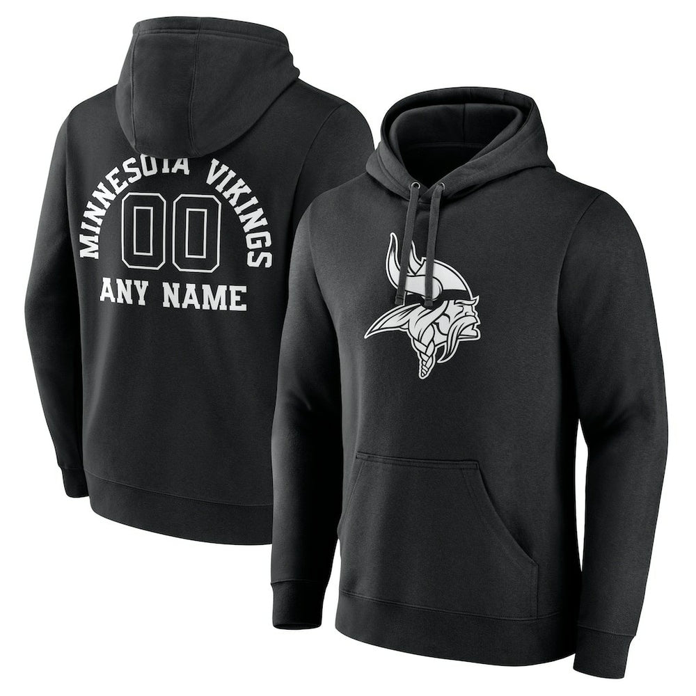 Minnesota Vikings  Personalized Name & Number Pullover Hoodie