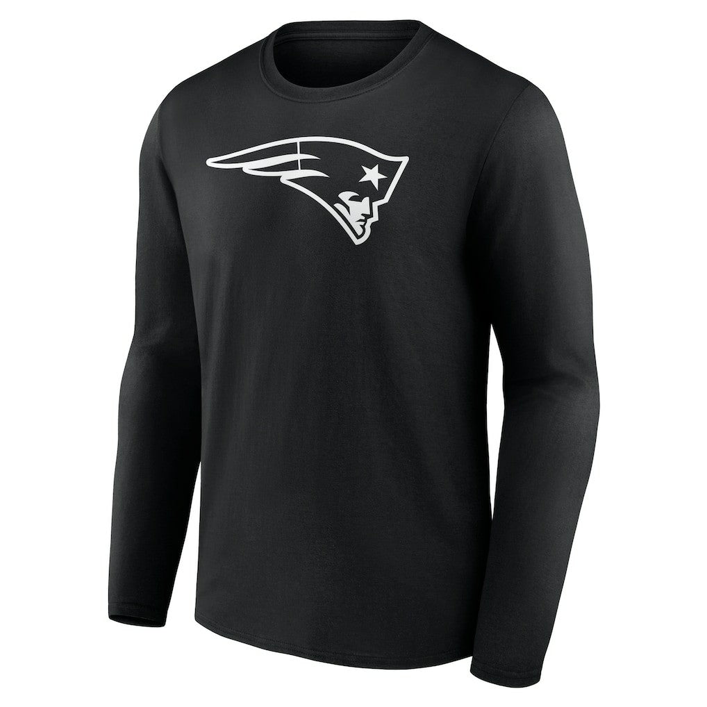 New England Patriots  Personalized Name & Number Monochrome Long Sleeve T-Shirt