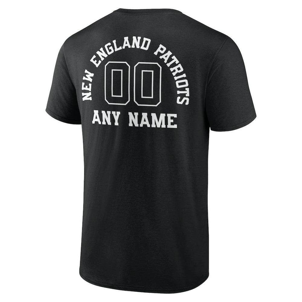 New England Patriots  Personalized Name & Number Monochrome T-Shirt