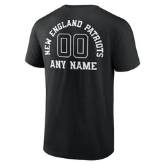 New England Patriots  Personalized Name & Number Monochrome T-Shirt