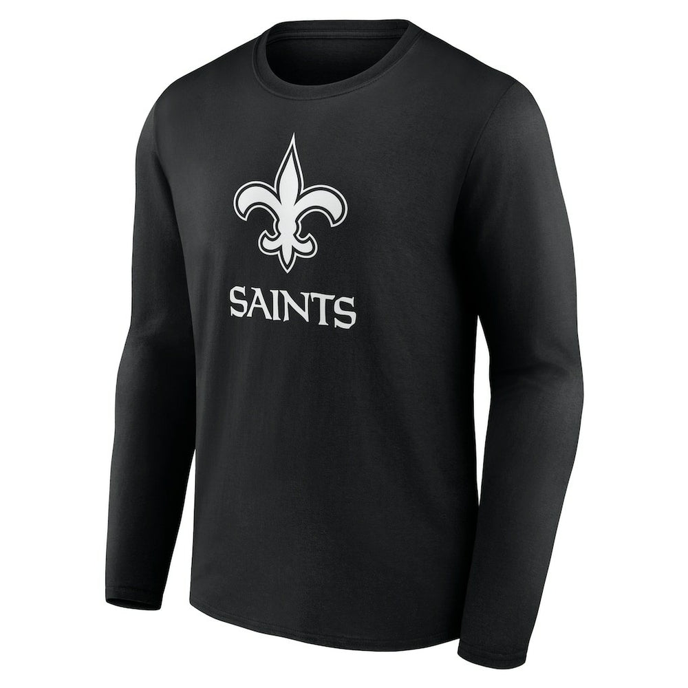New Orleans Saints  Personalized Name & Number Monochrome Long Sleeve T-Shirt