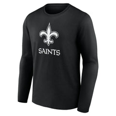 New Orleans Saints  Personalized Name & Number Monochrome Long Sleeve T-Shirt
