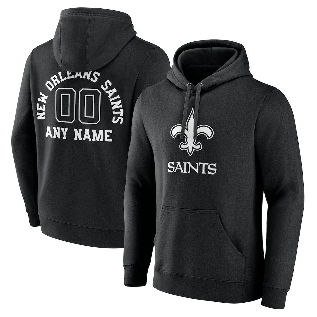 New Orleans Saints  Personalized Name & Number Pullover Hoodie