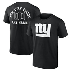 New York Giants  Personalized Name & Number Monochrome T-Shirt