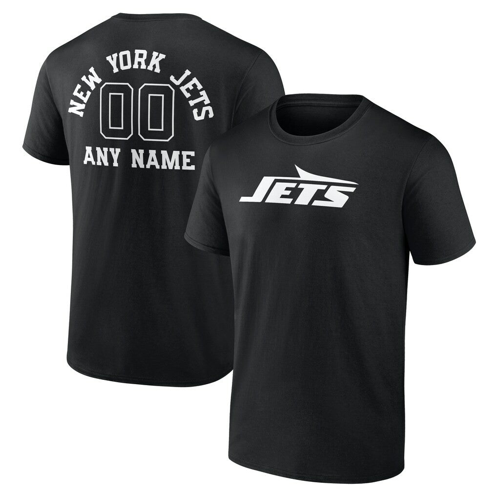New York Jets  Personalized Name & Number Monochrome T-Shirt