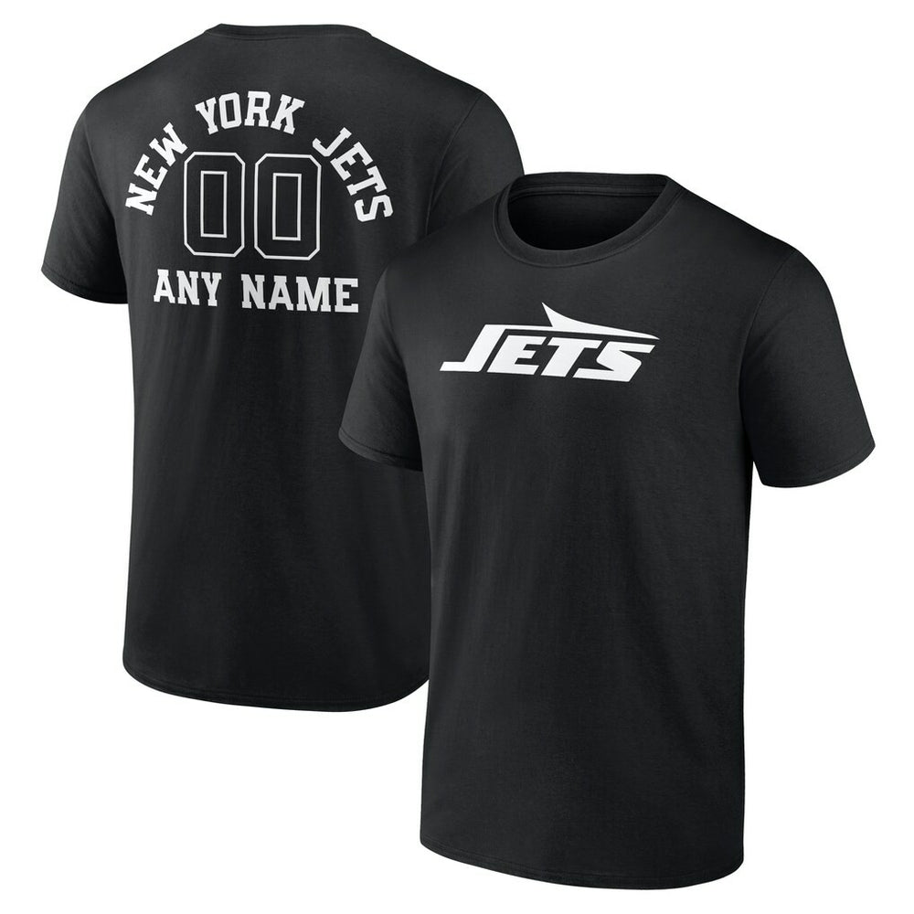 New York Jets  Personalized Name & Number Monochrome T-Shirt