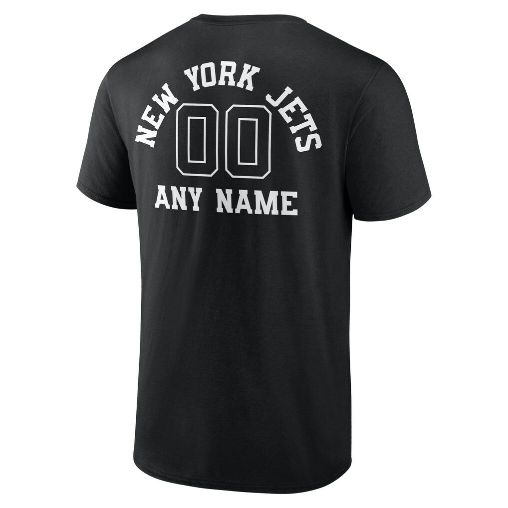 New York Jets  Personalized Name & Number Monochrome T-Shirt
