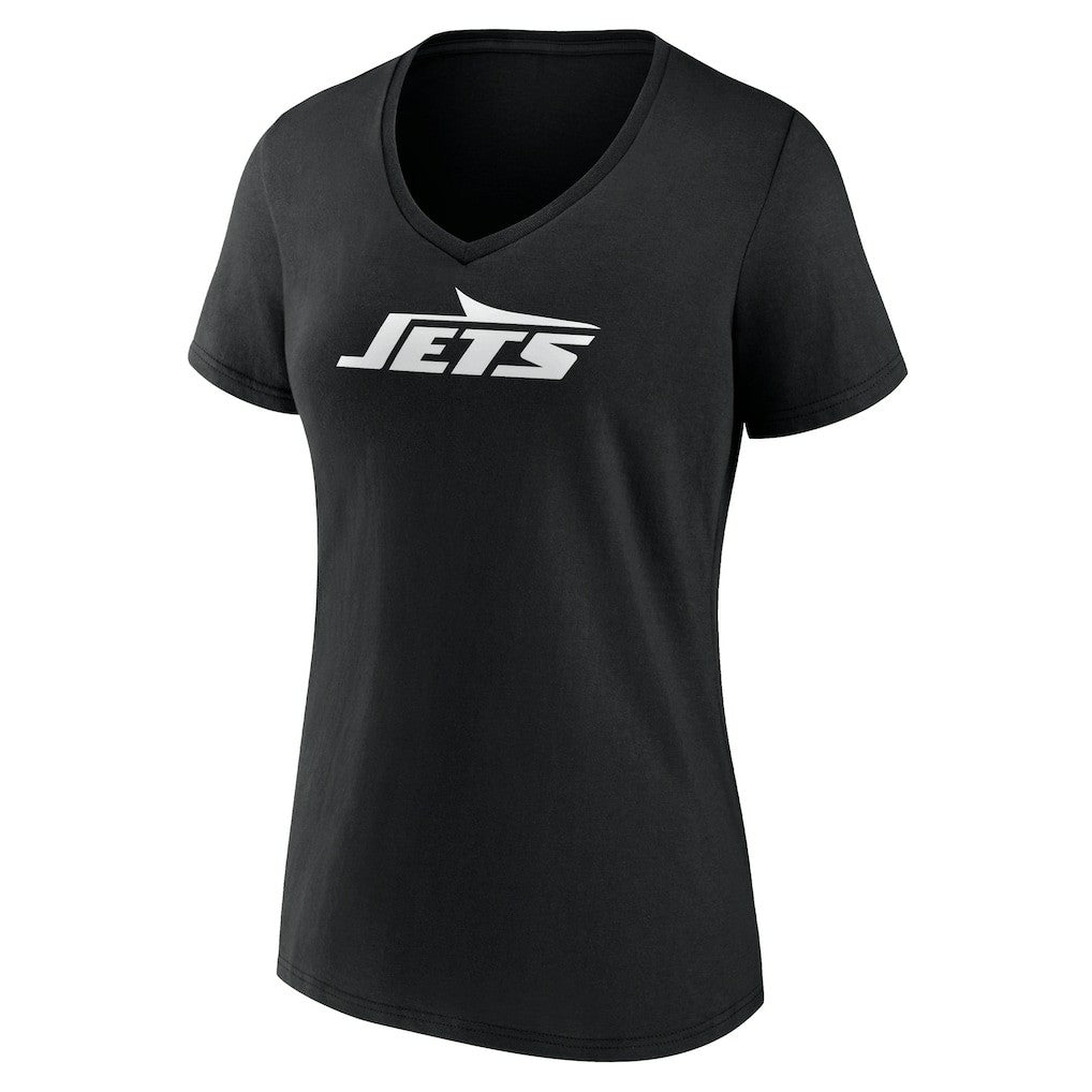 New York Jets  Women's Personalized Name & Number Monochrome V-Neck T-Shirt