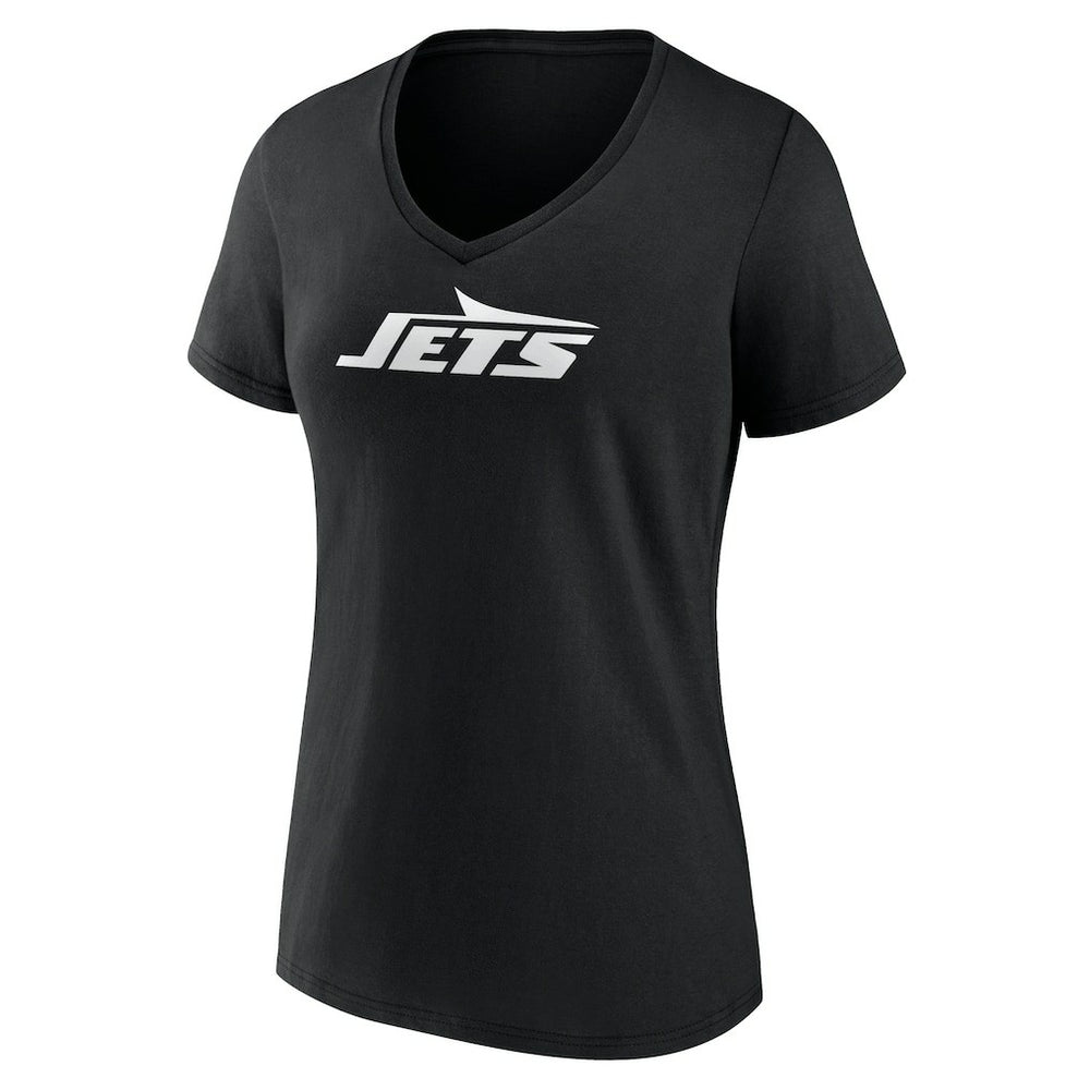New York Jets  Women's Personalized Name & Number Monochrome V-Neck T-Shirt