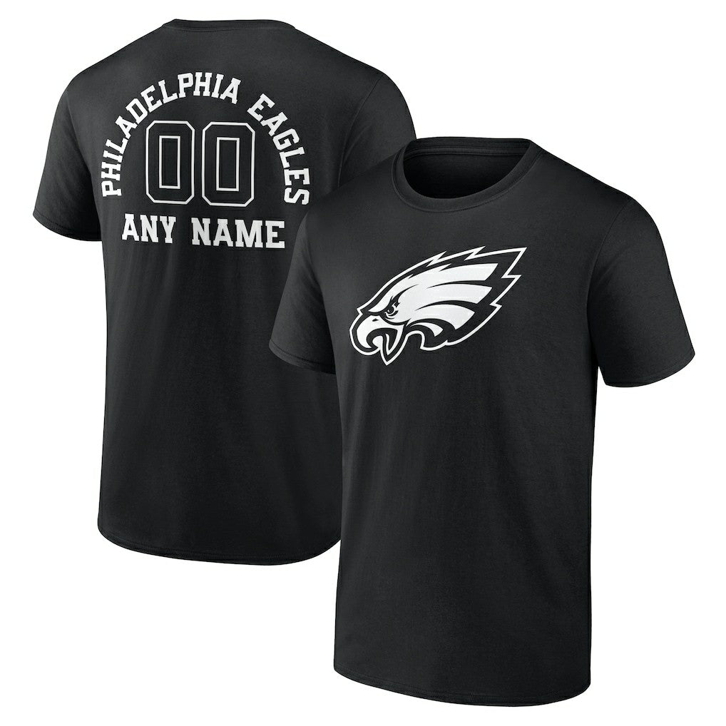 Philadelphia Eagles  Personalized Name & Number Monochrome T-Shirt